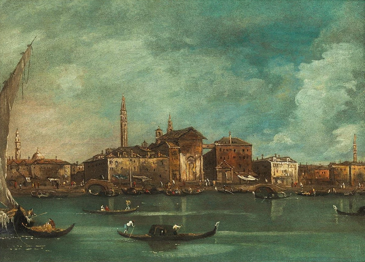 Vista del Canal Grande con la Chiesa di Santa Maria della Pietà